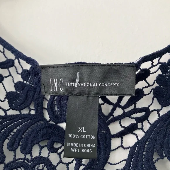 INC Tank Top Lace Overlay - Picture 4 of 5